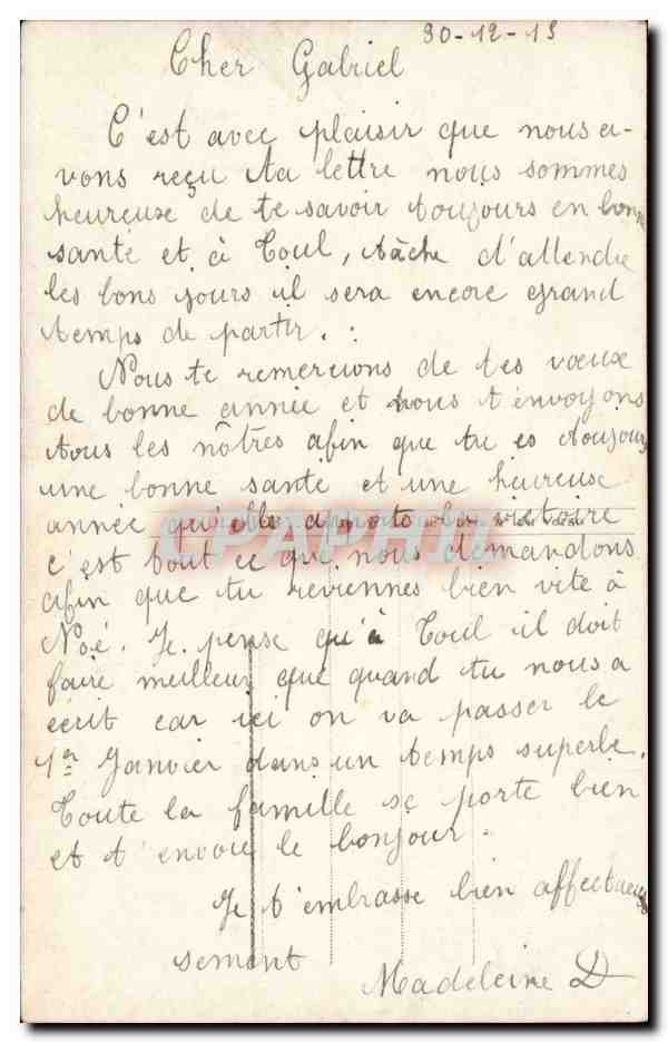 Bonne Année — Carnet des Joies Futures — éditeur V.119 — Reverso