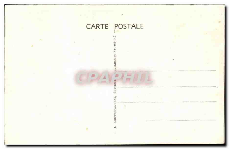 L'Auvergne — Aux innocents les mains pleines — G.D'O. 1218 — Reverso
