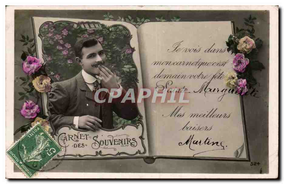 Man met snor — Carnet des Souvenirs — Uitgever: Carnet des Souvenirs, n° 524