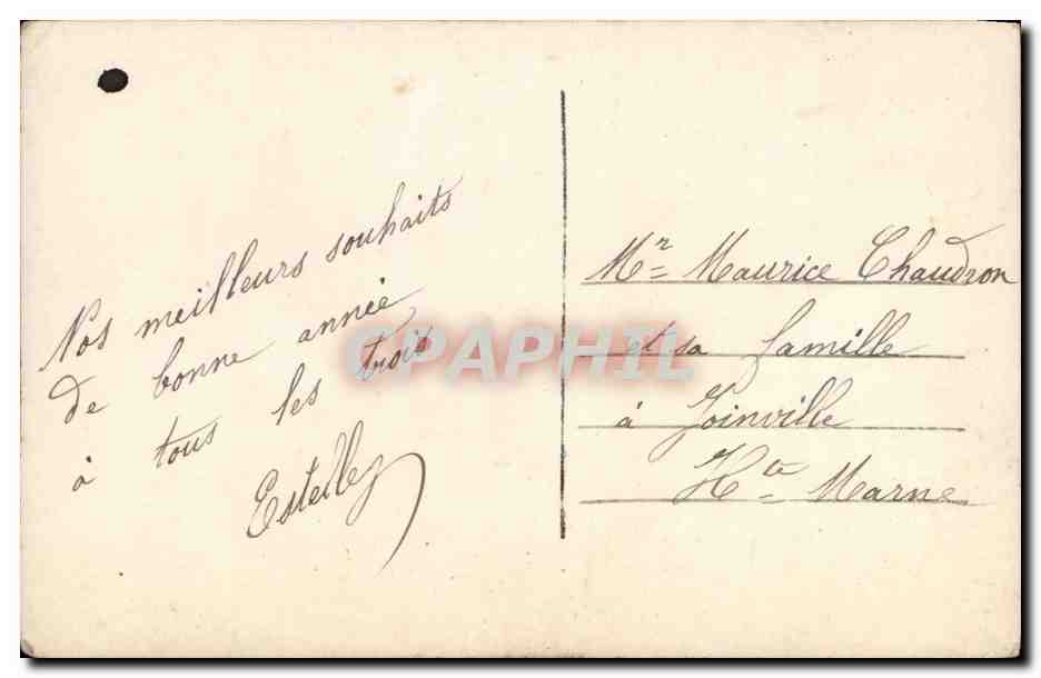 Fantaisie - Jeune Homme avec fleurs - CPA  — Verso