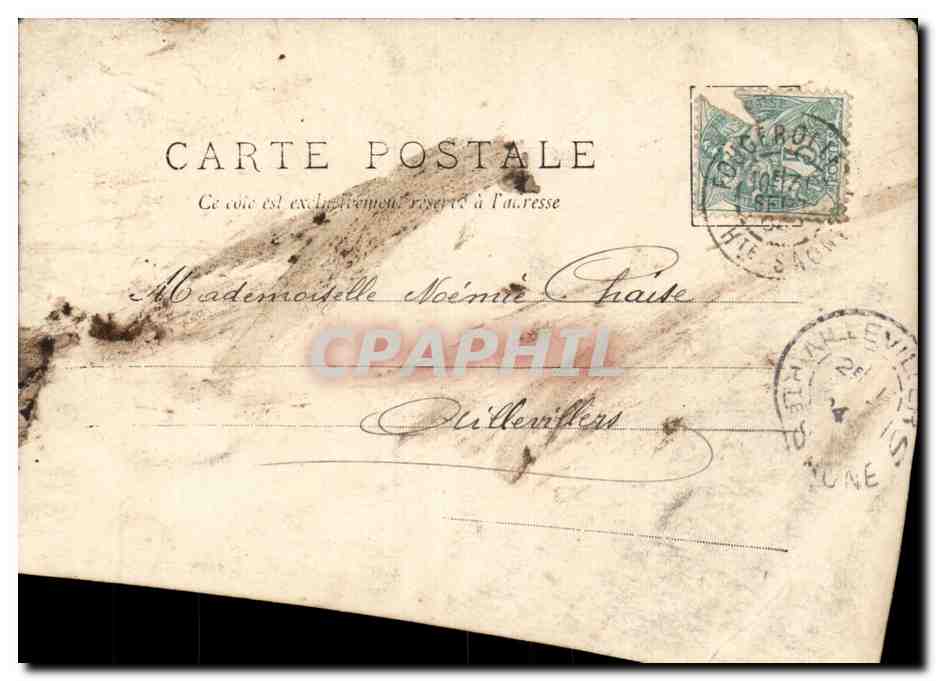 Fantaisie - Homme - Vis la Petite comme la nature est bele quand on y sent la main de l'homme - CPA  — Rückseite