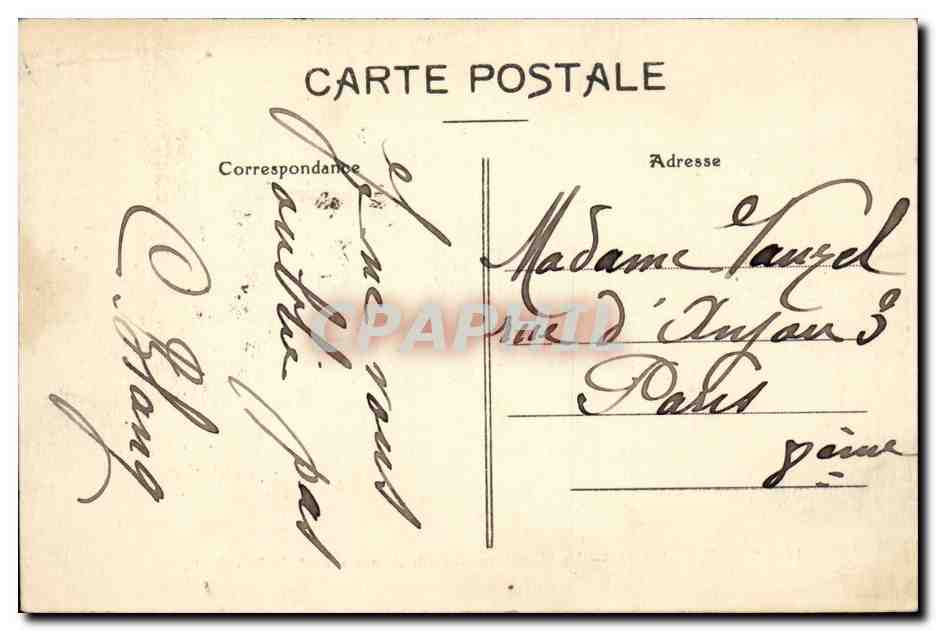 Saint Etienne CPA Le monument des combattants de 1870 1871 — Rückseite