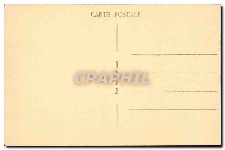 Roanne CPA Vue generale Ancien donjon Place du chateau — Rückseite