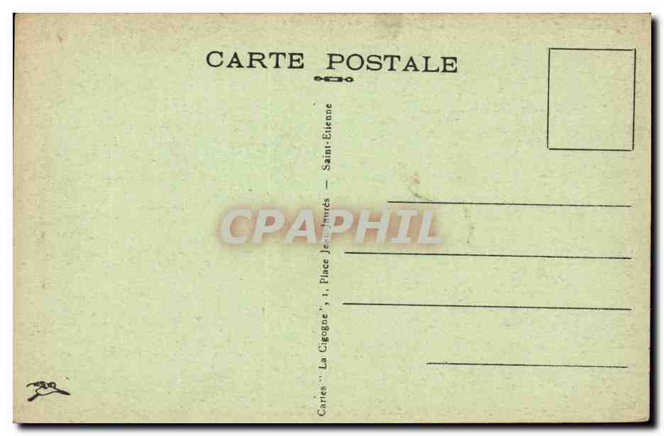 Saint-Étienne — Place Boisvin et Statue de Jeanne-d'Arc — Carte postale n°4 — Rückseite