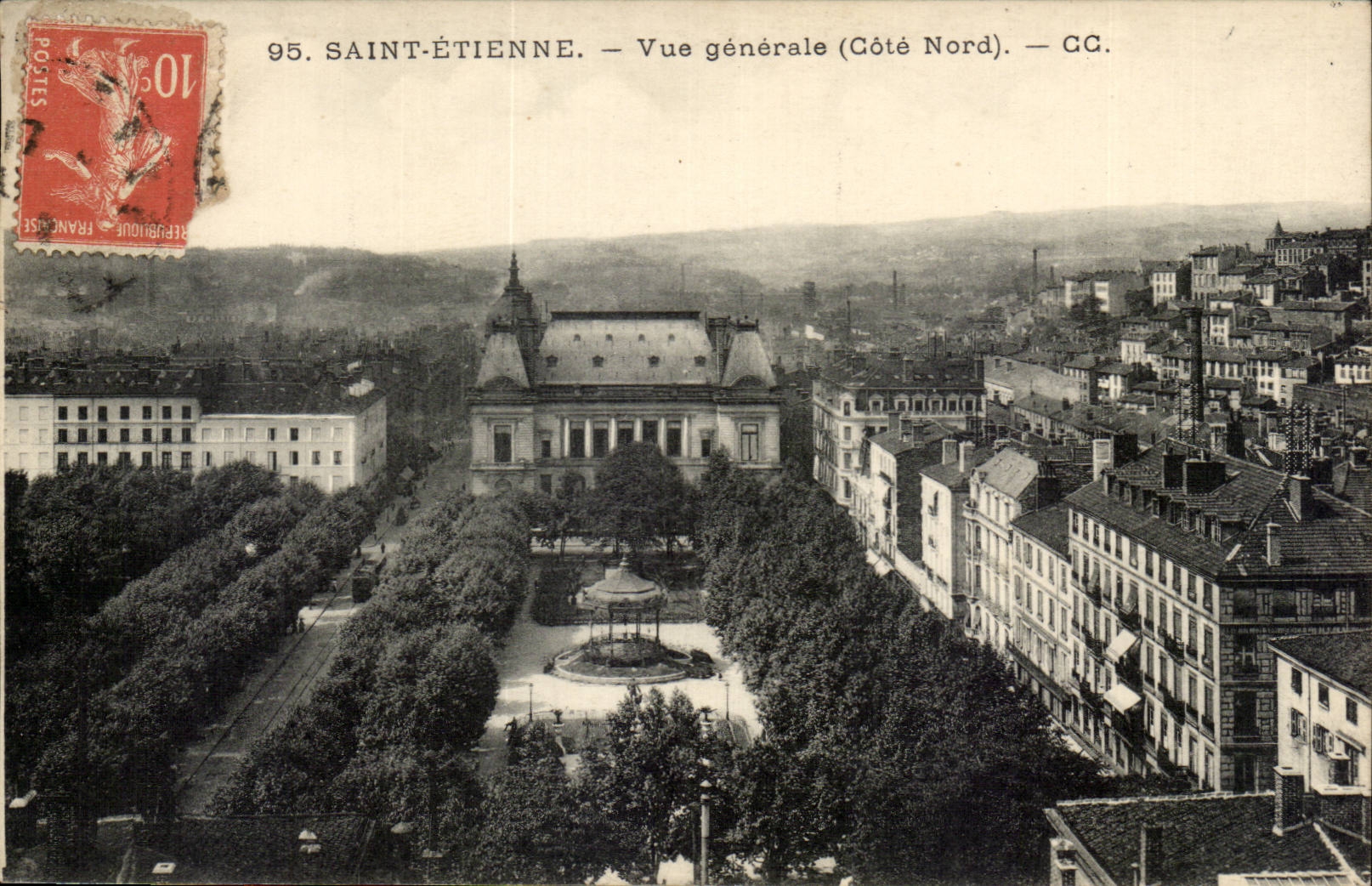Saint Etienne CPA Vue generale (cote nord)