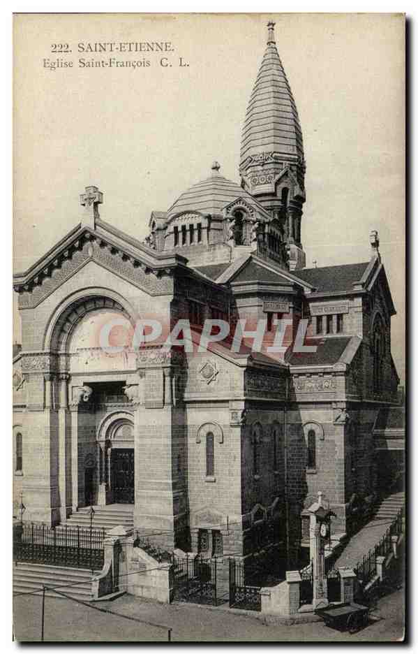 Saint Etienne CPA Eglise Saint Francois