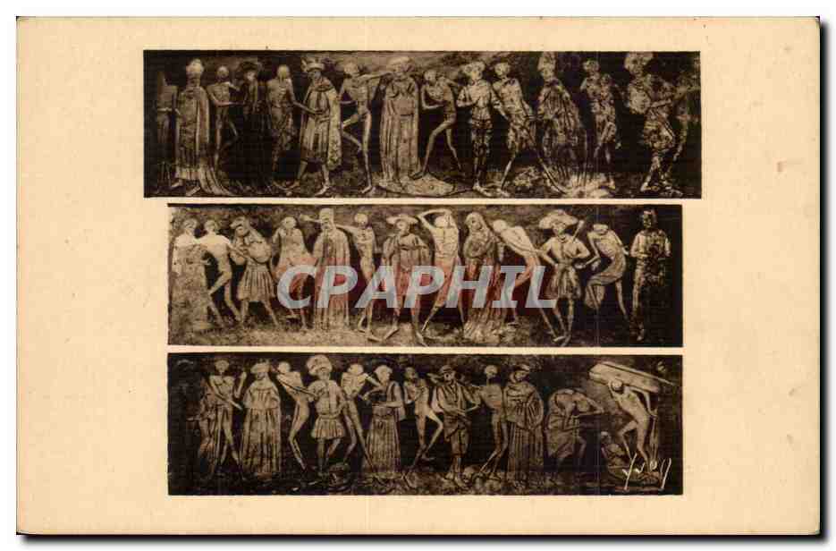 Danse des morts — gravure — CPAPHIL