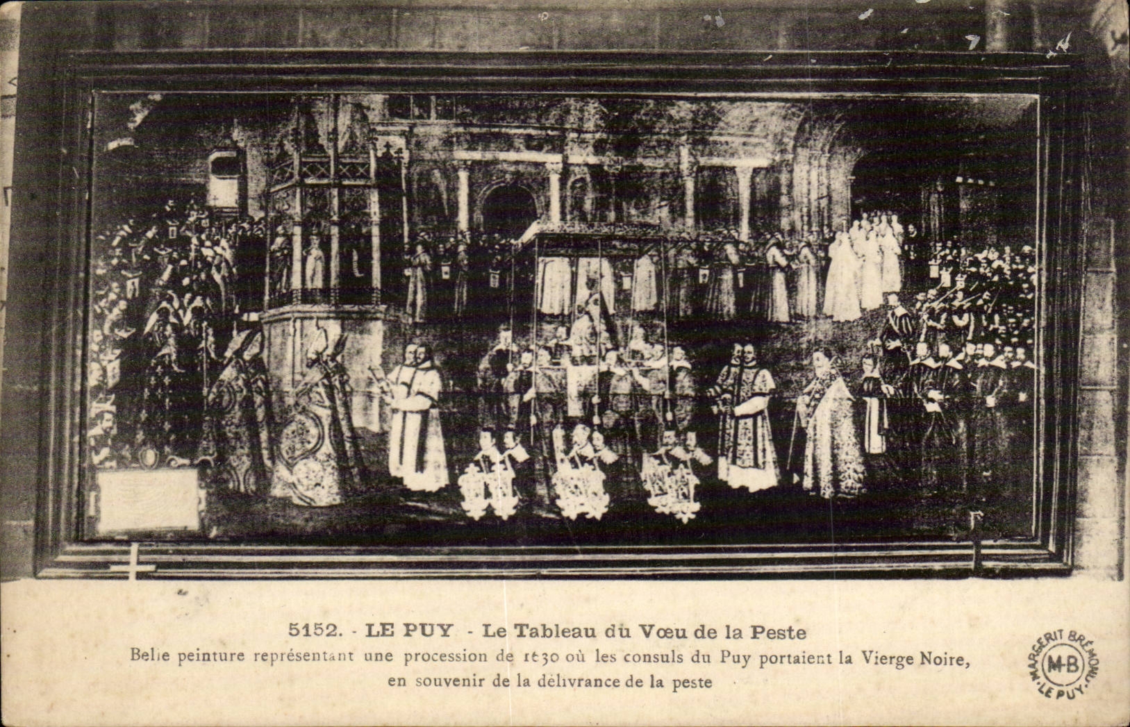 Le Puy - Le Tableau du Vœu de la Peste — MARGERIT BRÉSANO, n°5152