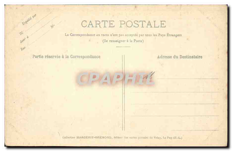 Les Orgues de l'Hermitage — Banlieue du Puy — "LE VELAY ILLUSTRÉ" n°215 — Verso