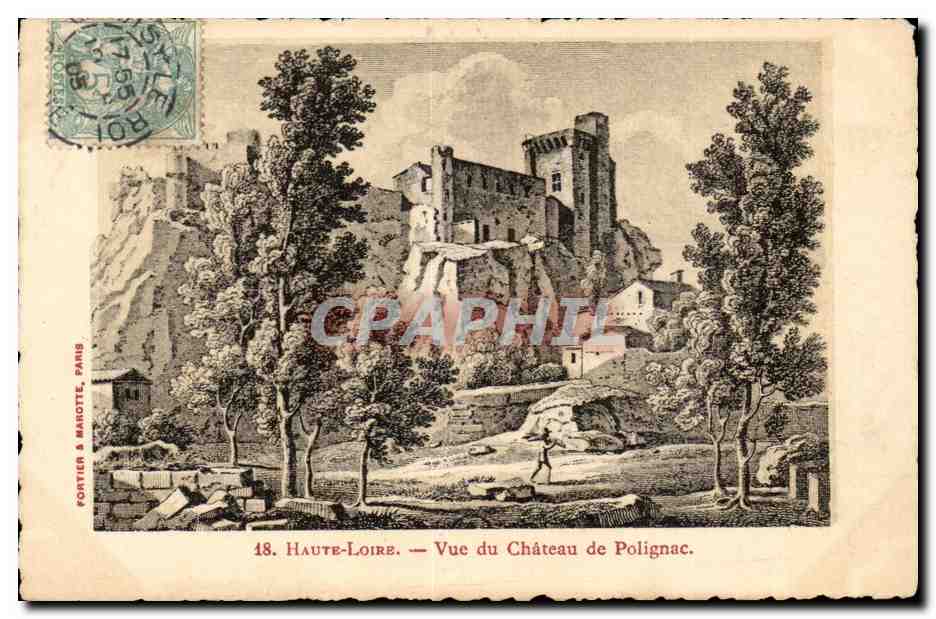 Haute-Loire — Vue du Château de Polignac — Portier & Maricotte, Paris, n°18