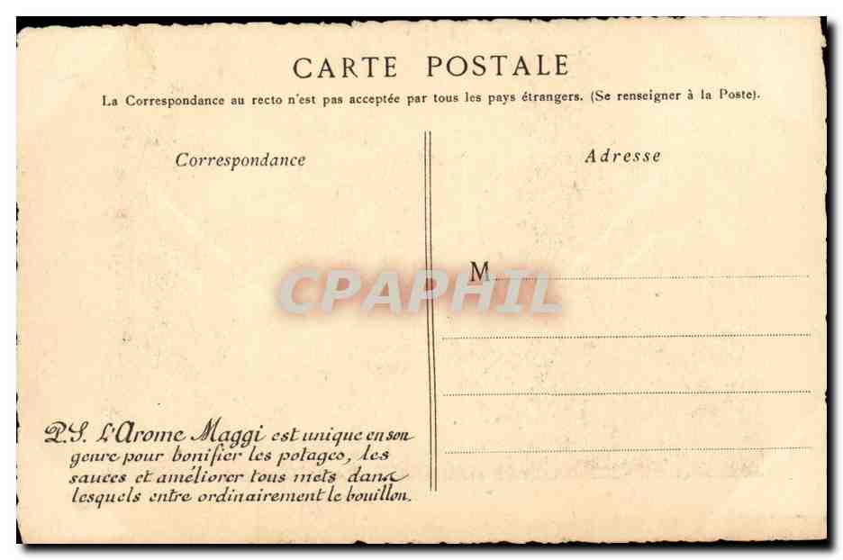 Haute-Loire — Vue du Château de Polignac — Portier & Maricotte, Paris, n°18 — Verso