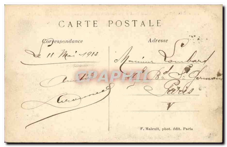 Vincennes — Vieux fort — Porte de sortie et vue générale sur le bois — E. M. — Rückseite