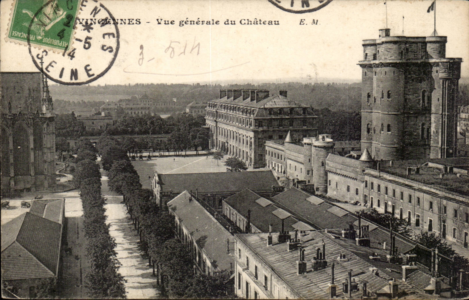 Vincennes CPA Vue generale du chateau