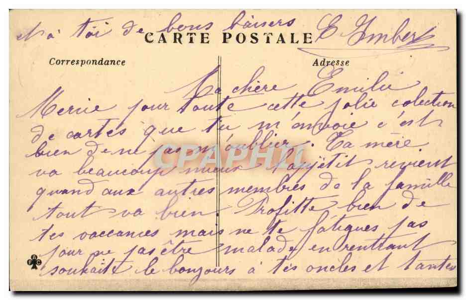 Le Perreux Bry sur Marne CPA Marne et les coteaux vus du pont de Bry sur Marne — Rückseite