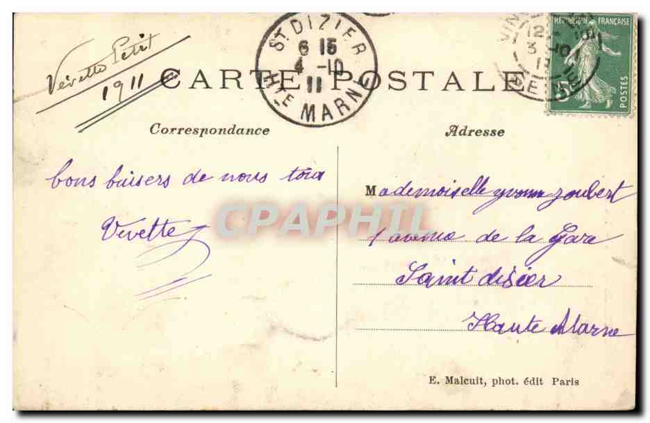 Vincennes — La Chapelle du Château — E. M. — Reverso