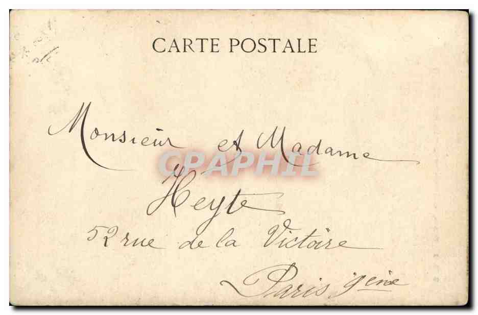 Vincennes CPA Porte principale du fort — Rückseite
