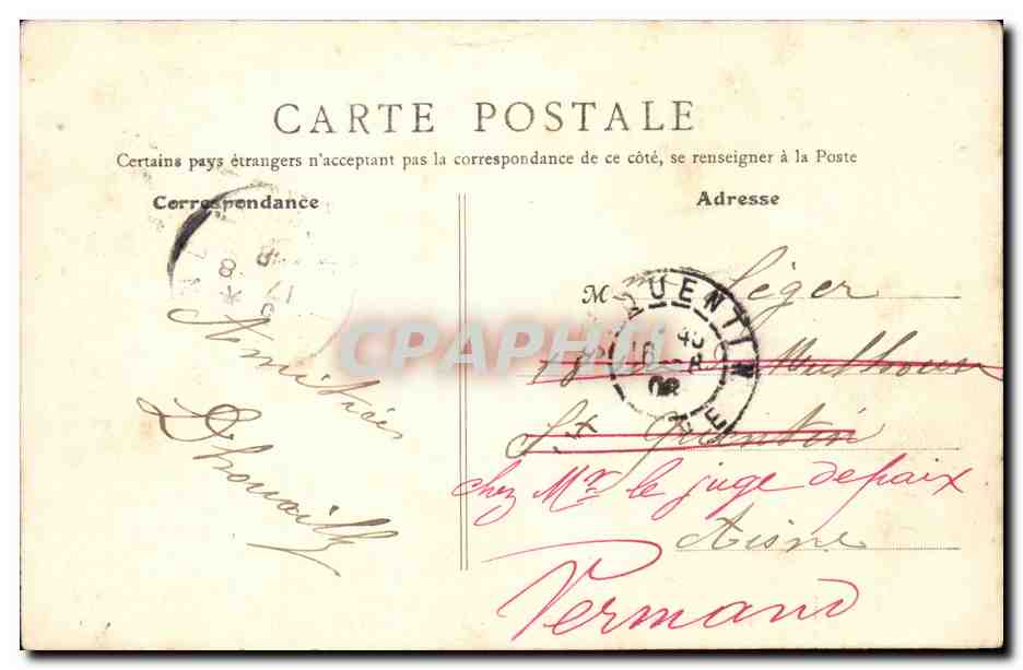 Cambrai - Cité Fénélon - Ehemaliger Palast des Prälaten — B. F., Paris, n°48 — Rückseite