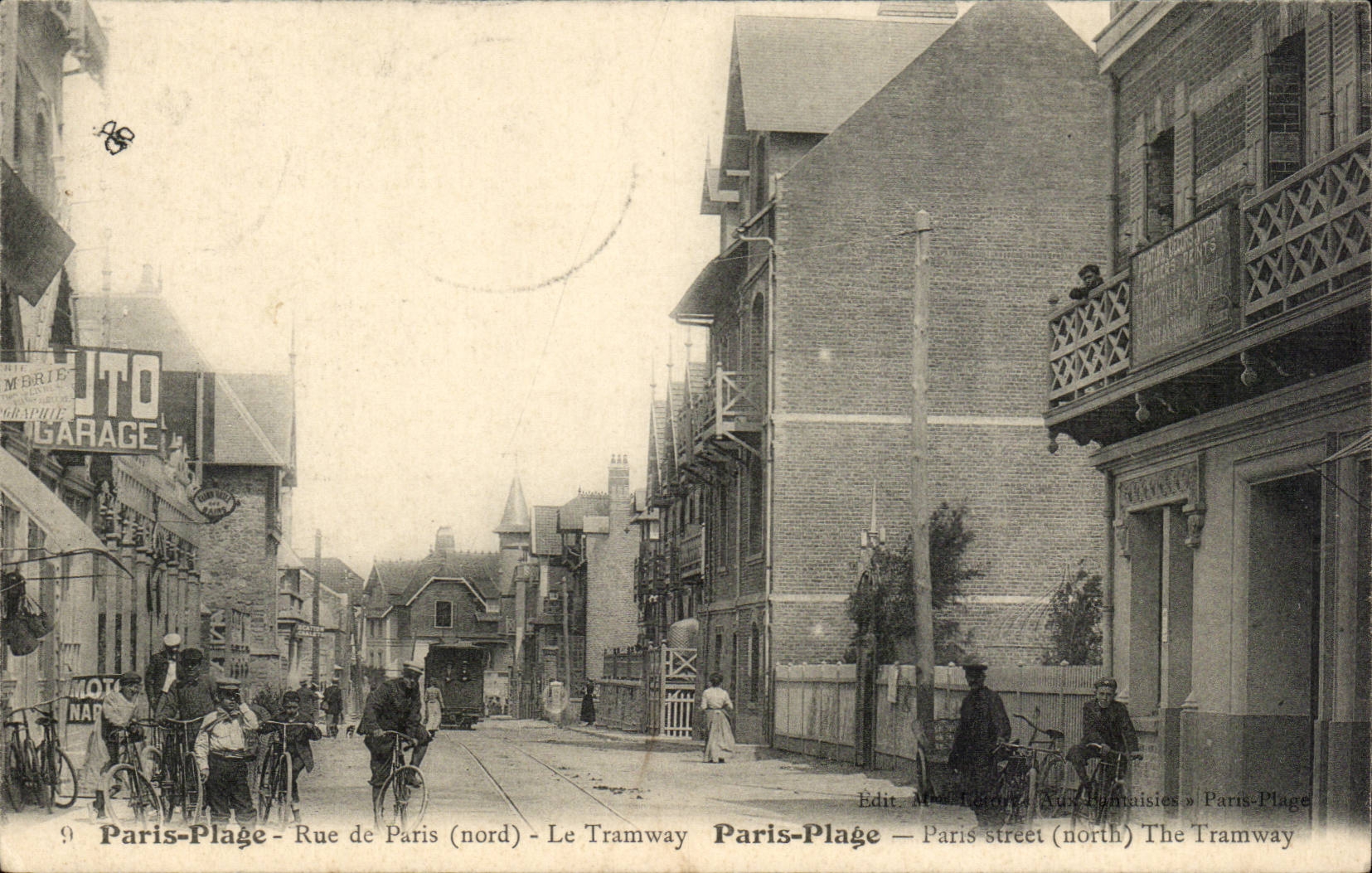 Paris-Plage - Rue de Paris (nord) - Le Tramway — Edit. M. Téton, Aux Camisies
