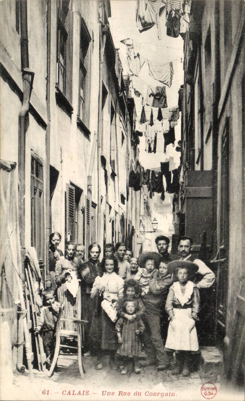 Calais — Une Rue du Courgain — Édition G.B.L. n°61