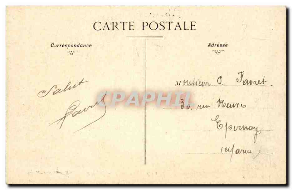 Boulogne sur Mer CPA Rue victor Hugo — Verso