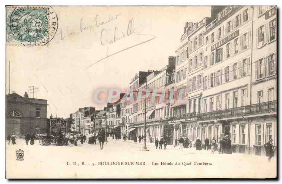 BOULOGNE-SUR-MER — Les Hôtels du Quai Gambetta — L. D., B. - 5