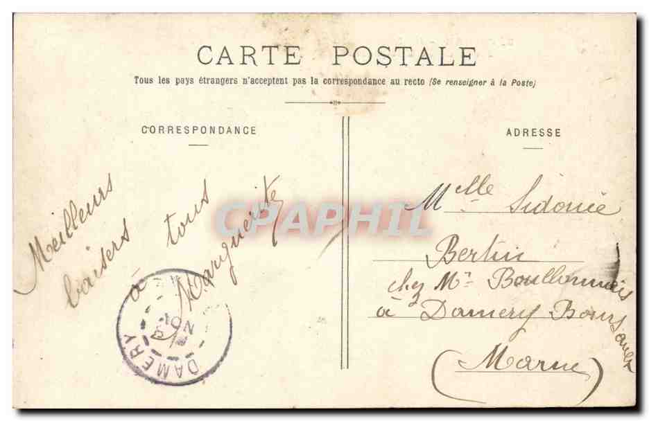Arras CPA Le marche de la place de la Vacquerie TOP — Rückseite
