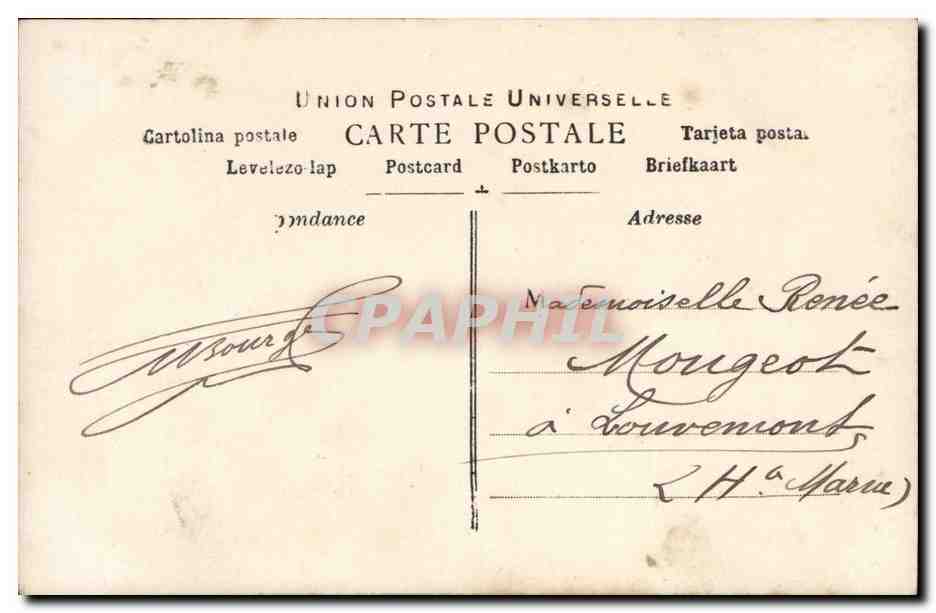 CPA Fantaise Homme Paques Easter 1er avril poissons — Rückseite