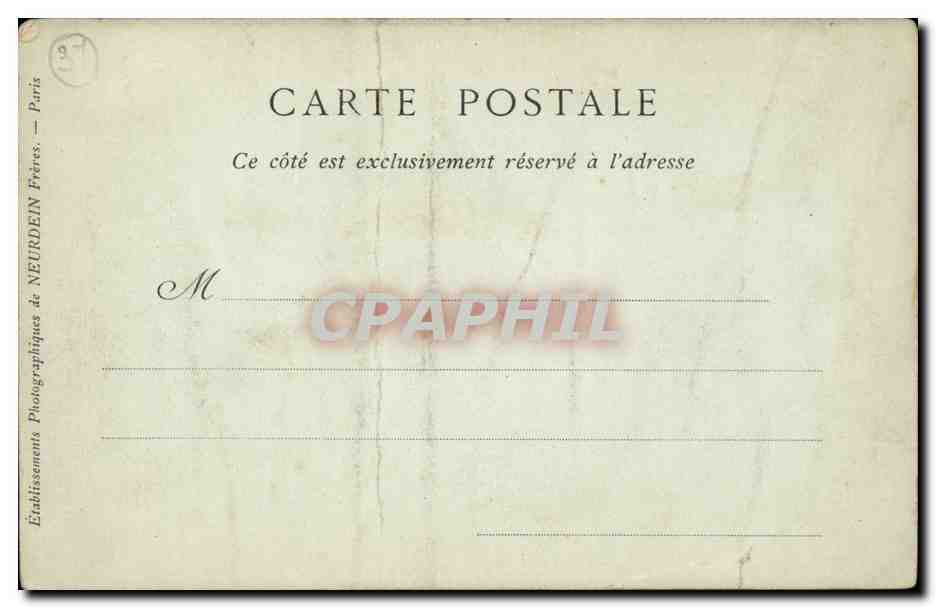 Tours CPA nouvel hotel de ville — Rückseite