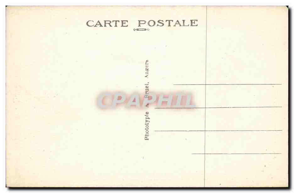 Tours CPA Vue generale du grand pont de pierre et la Loire  — Verso