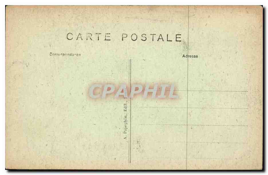 Tours CPA Hotel de ville Salle des fetes  — Rückseite