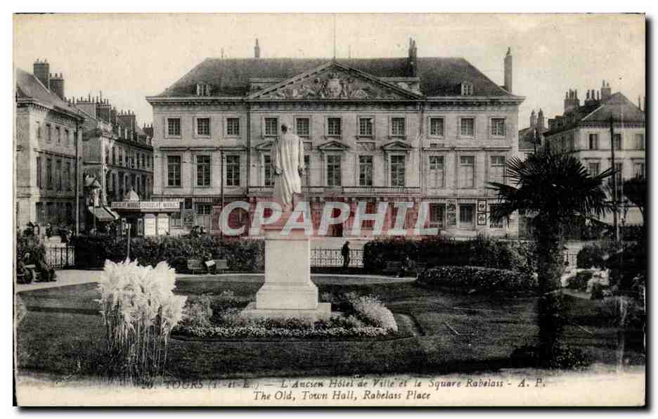 Tours CPA Ancien hotel de ville et le square Rabelais 