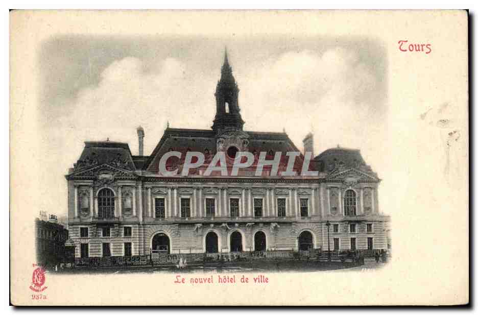 CPA Tours Le nouvel hotel de ville