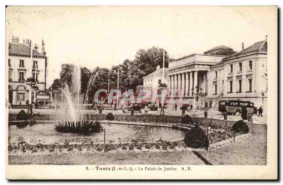 CPA Tours Le palais de justice