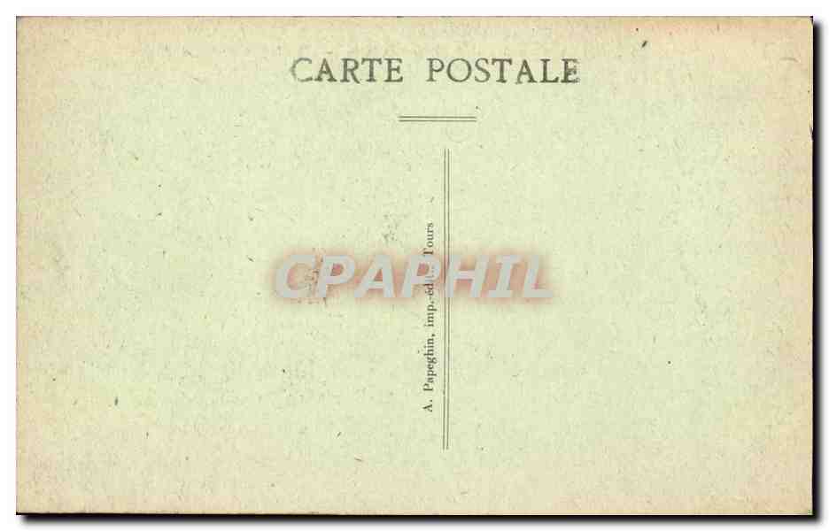 CPA Tours Le palais de justice — Rückseite