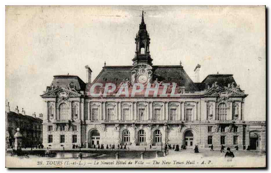 CPA Tours Le nouvel hotel deville