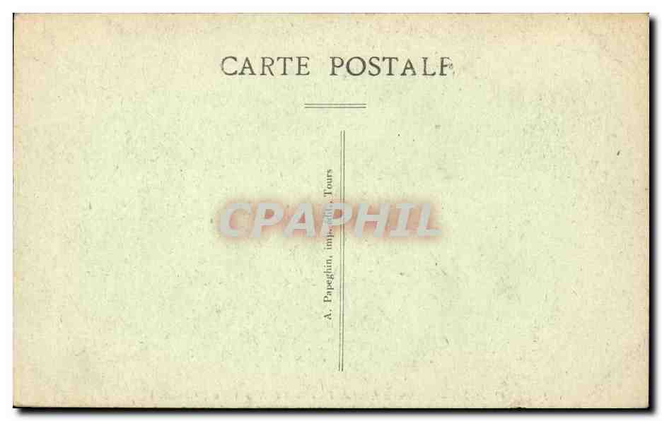 CPA Tours Le nouvel hotel deville — Verso