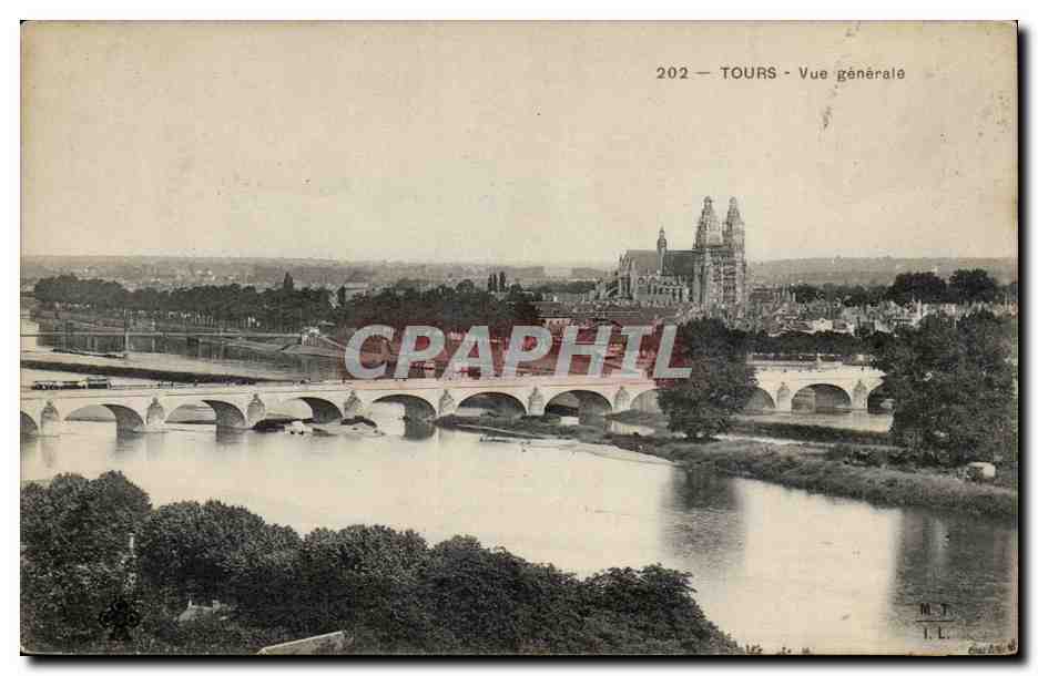 CPA Tours Vue generale