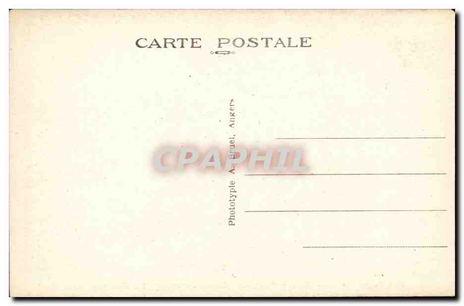 CPA Tours L'hotel de ville — Rückseite