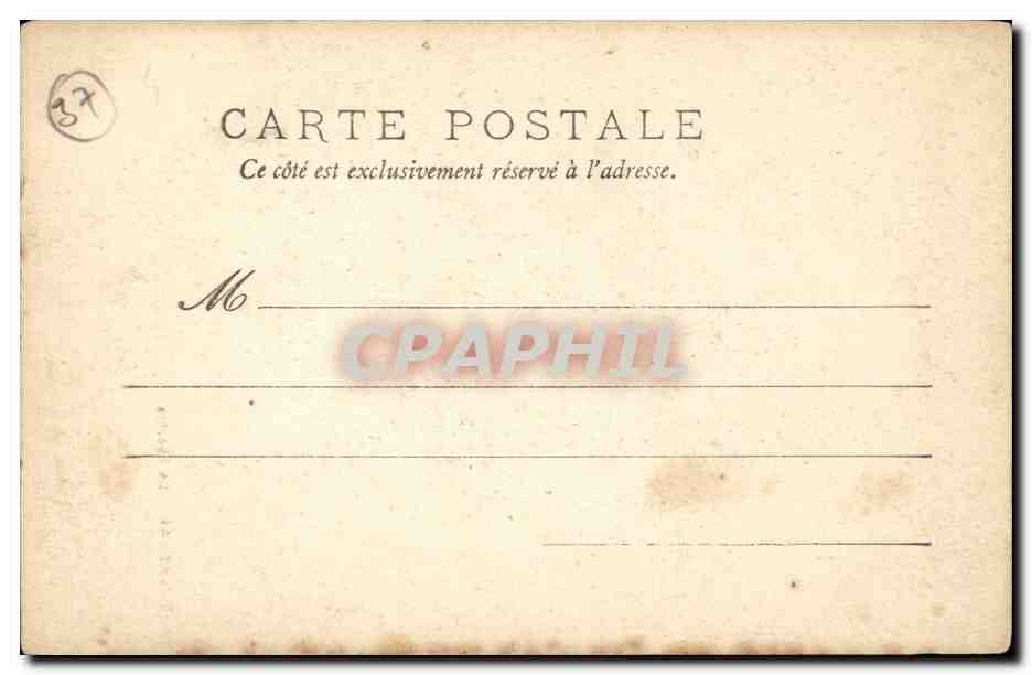 Tours - Le Theatre - CPA  — Rückseite