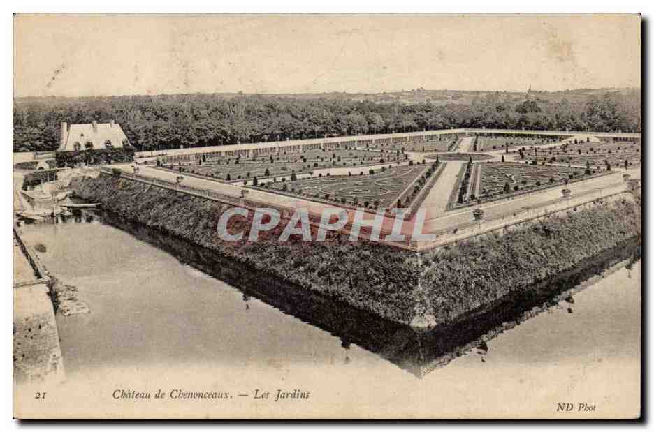 Chenonceaux - Le Chateau - Les Jardins - CPA 