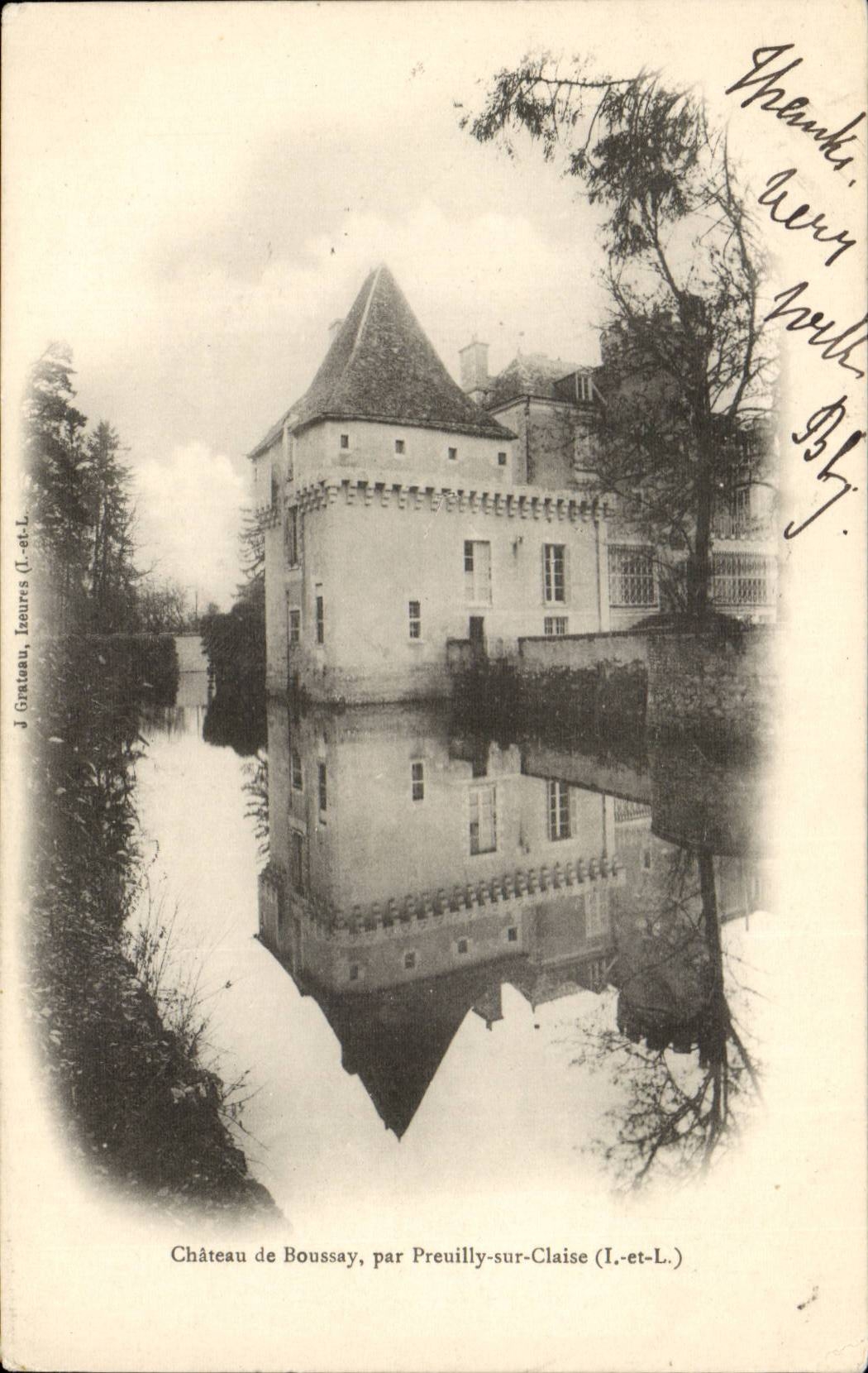 Preuilly sur Claise - Chateau de Boussay - CPA 