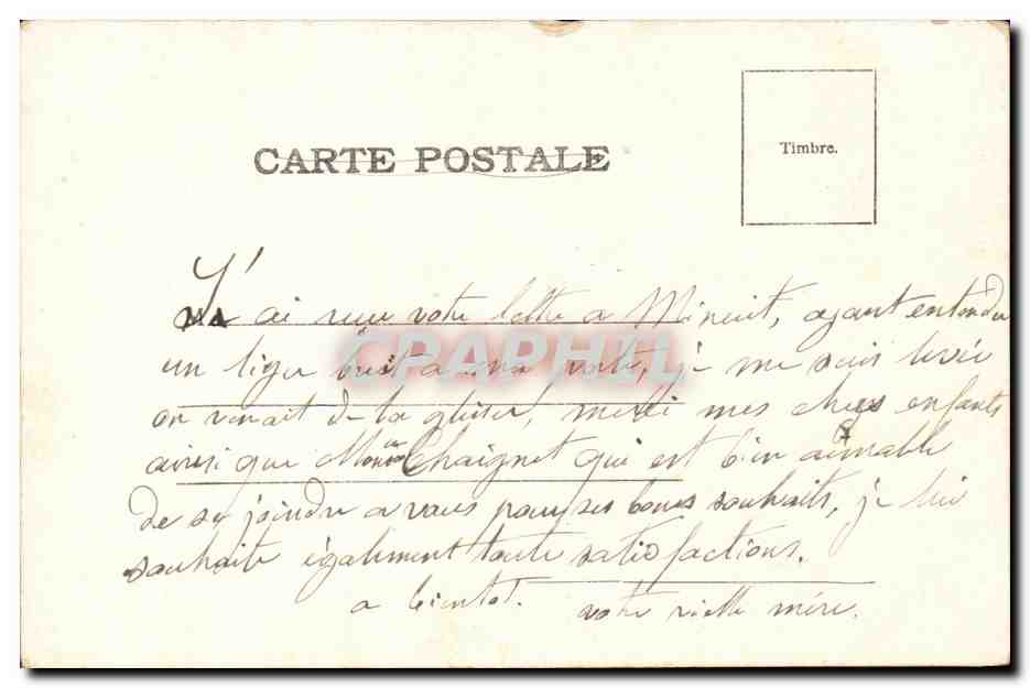 CPA Fantaisie Enfant bebe Anges — Rückseite