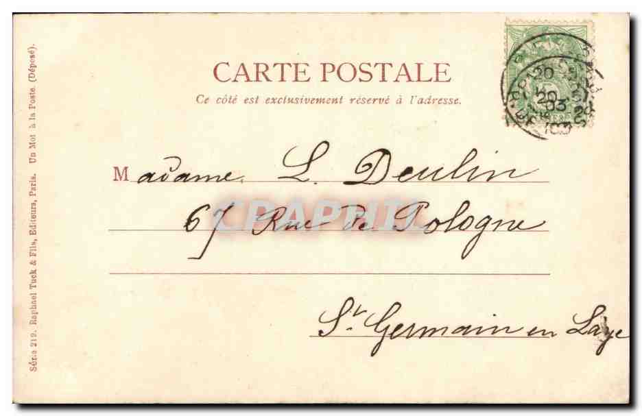 CPA Fantaisie Enfant bebe content — Rückseite