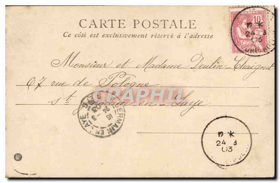 CPA Fantaisie Enfant et son chien (dog) — Rückseite