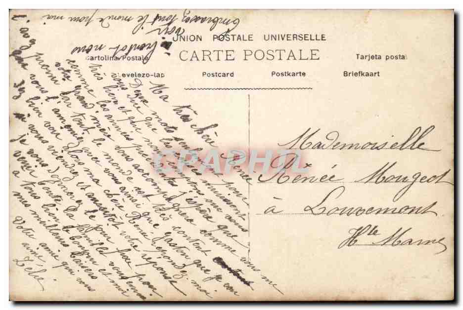 CPA Fantaisie Enfant Garcon Toutes mes amities — Verso