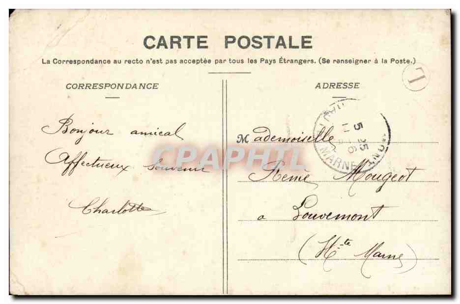 CPA Fantaisie Enfant devant son cahier reveur — Rückseite
