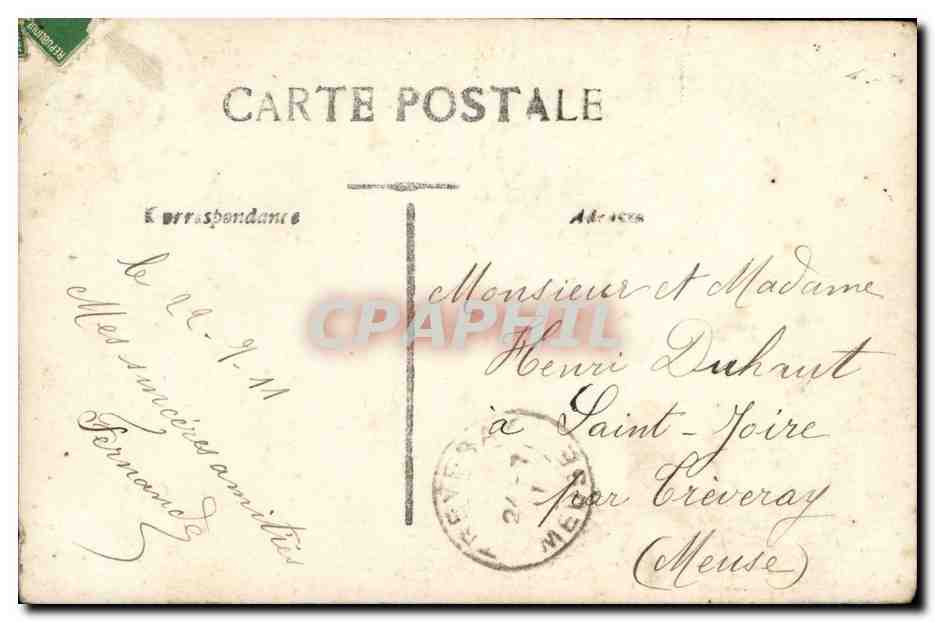 CPA Fantaisie Enfant Bons baisers Enfant — Rückseite