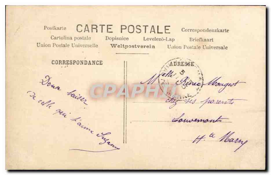 CPA Fantaisie Enfant  — Rückseite