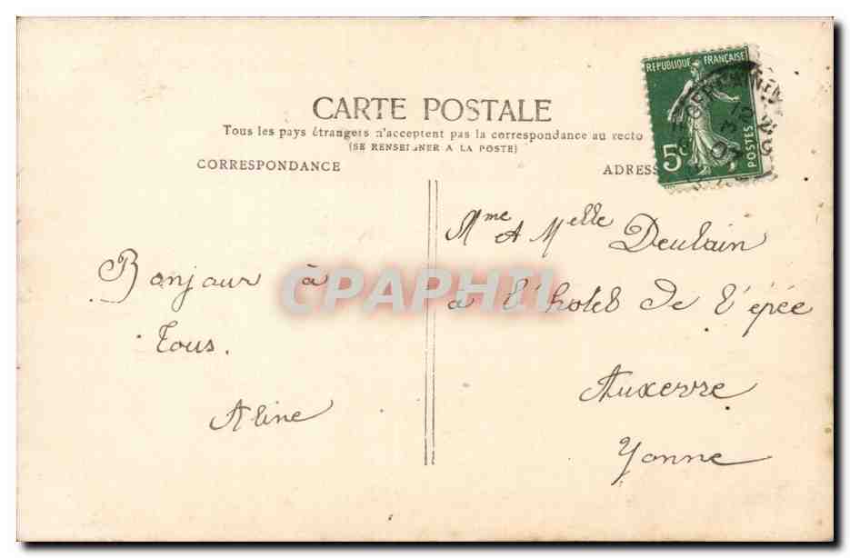 CPA Fantaisie Enfant — Rückseite