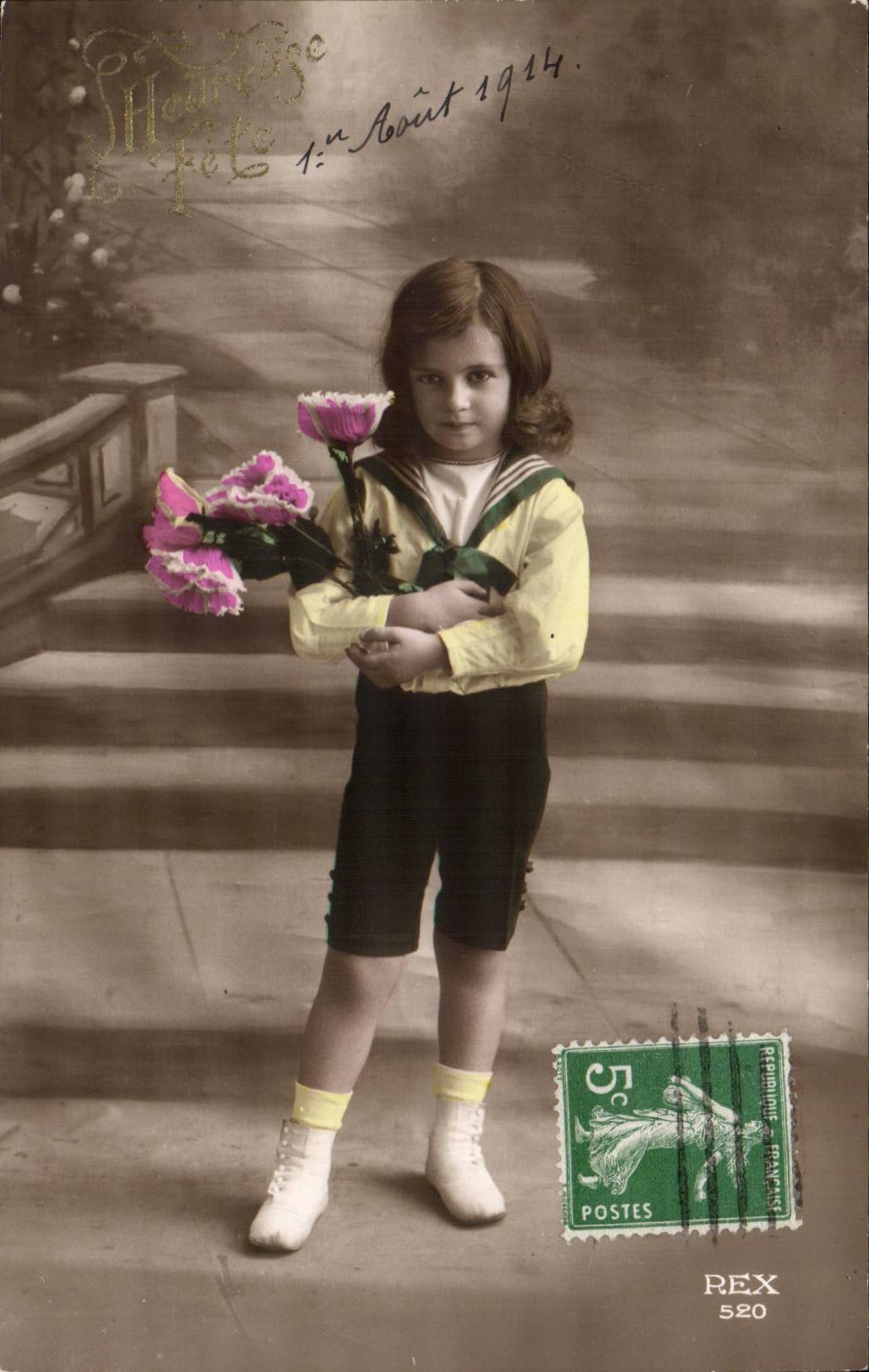CPA Fantaisie Enfant Heureuse fete